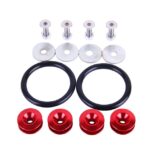 Κλιπ συγκράτησης προφυλακτήρα JDM Car-styling Quick Release Fasteners Κόκκινο 4τμχ - Image 2
