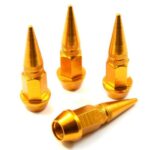 Βαλβίδες Τροχών Αλουμινίου 4τμχ χρυσό