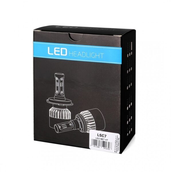 H7 LED SET C6 9-32V 6.500K 10.000lm 4 X 10W ΛΑΜΠΑ ΜΕ COB EPISTAR 1021 LED ΚΑΙ ΑΝΕΜΙΣΤΗΡΑΚΙ M-TECH - 2 ΤΕΜ. - Image 3