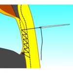 ΡΑΦΤΟ ΚΑΛΥΜΜΑ ΤΙΜΟΝΙΟΥ ΔΕΡΜΑΤΙΝΟ STANDARD ΓΚΡΙ ΜΕ ΓΚΡΙ ΡΑΦΗ - Image 3