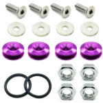 Κλιπ συγκράτησης προφυλακτήρα JDM Car-styling Quick Release Fasteners Μώβ 4τμχ - Image 2