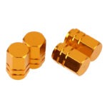 Βαλβίδες Τροχών Αλουμινίου 4τμχ χρυσές