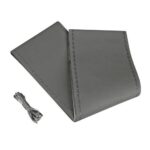 ΡΑΦΤΟ ΚΑΛΥΜΜΑ ΤΙΜΟΝΙΟΥ ΔΕΡΜΑΤΙΝΟ STANDARD ΓΚΡΙ ΜΕ ΓΚΡΙ ΡΑΦΗ - Image 2