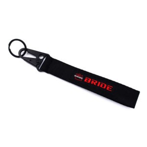 Υφασμάτινο Μπρελόκ με Κλιπ “Bride” – Μαύρο