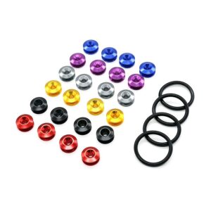 Κλιπ συγκράτησης προφυλακτήρα JDM Car-styling Quick Release Fasteners Μπλε 4τμχ