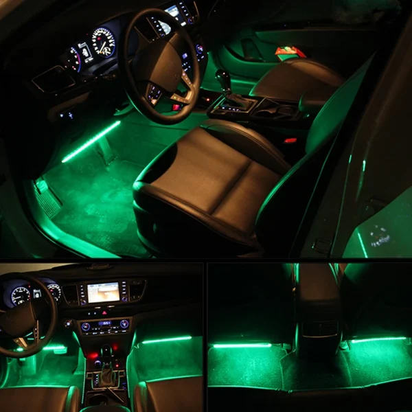 Σύστημα εσωτερικού φωτισμού αυτοκινήτου LED RGB  12smd led 12v - Image 6