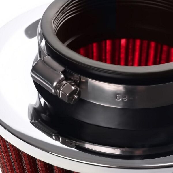 filtro_aera_kokkino_5_2048x2048 διπλής ροής φιλτροχοάνη αυτοκινήτου με δίχτυ 76mm – Κόκκινο - Image 2