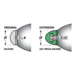 ΚΑΠΑΚΙ ΠΡΟΕΚΤΑΣΗΣ/ΣΤΕΓΑΝΟΠΟΙΗΣΗΣ ΦΑΝΑΡΙΟΥ ΓΙΑ ΛΑΜΠΑ LED Η ΑΛΟΓΟΝΟΥ 95 Mm - 1 ΤΕΜ. - Image 3