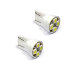 Ψείρες led t10 4 smd λευκό 2τμχ