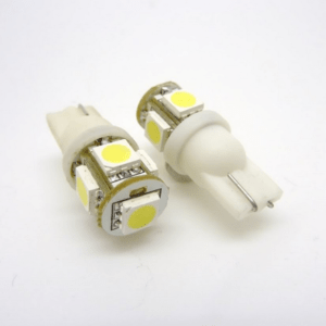 Ψείρες led t10 5 smd λευκό 2τμχ