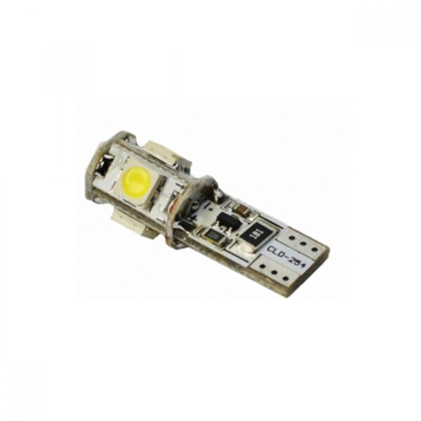 Λάμπα W5W 5xSMD 5050 Με CAN-BUS 12V Λευκή 2τεμ. - Image 2