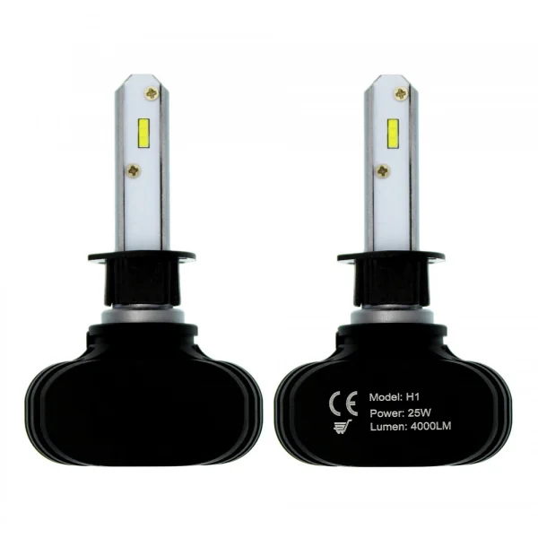 H1 S1 LED Headlight CSP 12V/24V 2 X 25W (50W 8000LM) 6500K - Image 2
