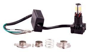 Led λάμπα μοτοσυκλέτας  με μεταλλικές στεφάνες και τοποθέτηση σε όλες τις μοτοσυκλέτες