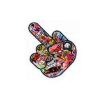 Μονό Αυτοκόλλητο Αδιάβροχο – The Finger, Stickerbomb