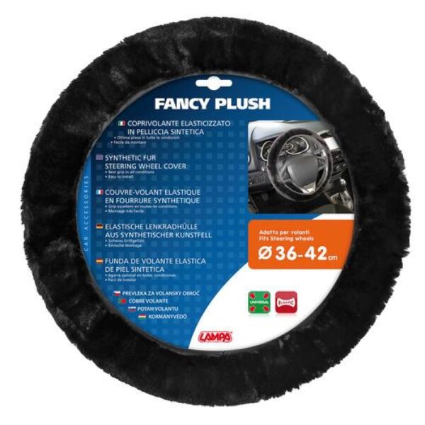 ΚΑΛΥΜΜΑ ΤΙΜΟΝΙΟΥ FANCY PLUSH 36-42 ΜΑΥΡΟ ΓΟΥΝΙΝΟ /ΧΝΟΥΔΩΤΟ - Image 2