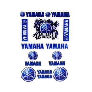 Σετ Αδιάβροχα Αυτοκόλλητα – Yamaha – Μπλε 17τμχ