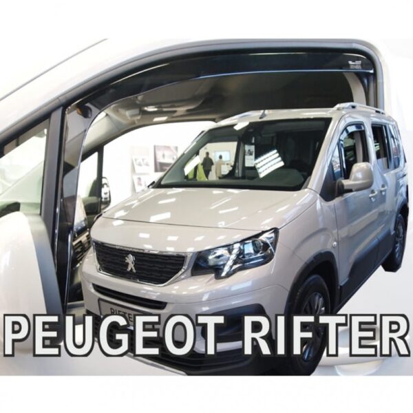 PEUGEOT PARTNER III 2D / PEUGEOT RIFTER 4D/5D / CITROEN BERLINGO III 4D/5D / OPEL COMBO E 4D/5D LOV 2018+ ΖΕΥΓΑΡΙ ΑΝΕΜΟΘΡΑΥΣΤΕΣ ΑΠΟ ΕΥΚΑΜΠΤΟ ΦΙΜΕ ΠΛΑΣΤΙΚΟ HEKO - 2 - Image 3