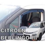 PEUGEOT PARTNER III 2D / PEUGEOT RIFTER 4D/5D / CITROEN BERLINGO III 4D/5D / OPEL COMBO E 4D/5D LOV 2018+ ΖΕΥΓΑΡΙ ΑΝΕΜΟΘΡΑΥΣΤΕΣ ΑΠΟ ΕΥΚΑΜΠΤΟ ΦΙΜΕ ΠΛΑΣΤΙΚΟ HEKO - 2 - Image 2