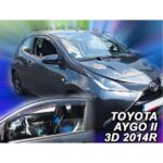 TOYOTA AYGO 3D 2014+ ΖΕΥΓΑΡΙ ΑΝΕΜΟΘΡΑΥΣΤΕΣ ΑΥΤΟΚΙΝΗΤΟΥ ΑΠΟ ΕΥΚΑΜΠΤΟ ΦΙΜΕ ΠΛΑΣΤΙΚΟ HEKO - 2 ΤΕΜ.