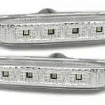 Led φλας για BMW E46 sedan / coupe (1998-2001) / E46 Compact - χρωμίου - σετ 2τμχ.