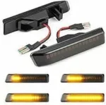 Led φλας φτερού για BMW E36 /X5 E53 (1999-2006) - φιμέ με τρεχούμενο φλας - σετ 2τμχ. - Image 2