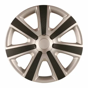 Τάσια αυτοκινήτου WJ-5085-15-AM - 15" ιντσών - Μαύρο / Ασημί - 4 τμχ.