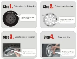 Τάσια αυτοκινήτου WJ-5084-16-A - 16" ιντσών - Ασημί - 4 τμχ. - Image 2