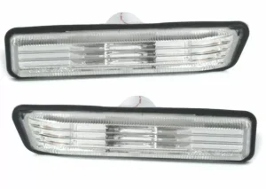 Φλας BMW E36 (1996-1999) / E34 / X5 E53 - χρωμίου - σετ 2τμχ.