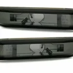 Φλας για BMW E46 ΄(1998-2001) - μαύρο χρωμίου - σετ 2τμχ.