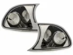 Φλας δίπλα στο φανάρι BMW E46 coupe (1998-2003) - χρωμίου - σετ 2τμχ.