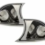 Φλας δίπλα στο φανάρι BMW E46 coupe (1998-2003) - χρωμίου - σετ 2τμχ.