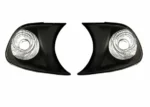 Φλας δίπλα στο φανάρι BMW E46 coupe (1999-2001) - μαύρο - σετ 2τμχ.