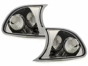 Φλας δίπλα στο φανάρι BMW E46 coupe (2001-2003) - χρωμίου - σετ 2τμχ.