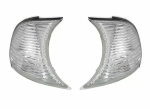 Φλας δίπλα στο φανάρι BMW E46 coupe / cabrio (2001-2003) - χρωμίου - σετ 2τμχ.