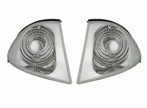 Φλας δίπλα στο φανάρι BMW E46 sedan (1998-2001) - χρωμίου - σετ 2τμχ.