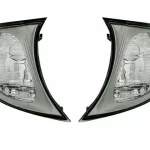 Φλας δίπλα στο φανάρι BMW E46 sedan (2001-2005) - χρωμίου - σετ 2τμχ.