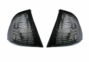 Φλας δίπλα στο φανάρι BMW E46 sedan (1998-2001) - μαύρο - σετ 2τμχ.