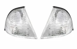 Φλας δίπλα στο φανάρι BMW E46 sedan (1998-2001) - χρωμίου - σετ 2τμχ.