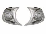 Φλας δίπλα στο φανάρι E46 coupe (1999-2001) - χρωμίου - σετ 2τμχ.
