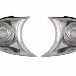 Φλας δίπλα στο φανάρι E46 coupe (1999-2001) - χρωμίου - σετ 2τμχ.