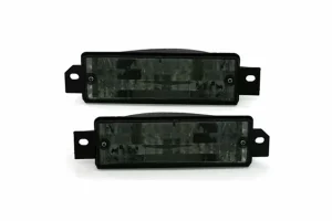 Φλας προφυλακτήρα BMW E30 (1983-1990) - μαύρο χρωμίου - σετ 2τμχ.