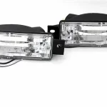 Φλας προφυλακτήρα BMW E30 (1983-1990) - χρωμίου - σετ 2τμχ.