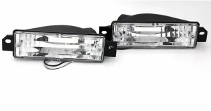 Φλας προφυλακτήρα BMW E30 (1983-1990) - χρωμίου - σετ 2τμχ.