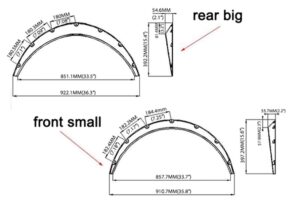 Φτερά τροχών - Φρυδάκια τροχών- fender flares - Image 4