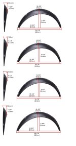 Φτερά τροχών - Φρυδάκια τροχών- fender flares - Image 6
