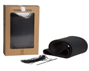 Κάλυμμα Τιμονιού Μονόχρωμο Ραφτό - Image 5