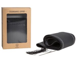 Κάλυμμα Τιμονιού Μονόχρωμο Ραφτό - Image 6