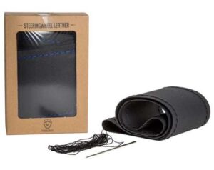 Κάλυμμα Τιμονιού Μονόχρωμο Ραφτό - Image 7