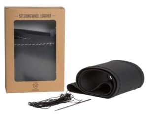 Κάλυμμα Τιμονιού Μονόχρωμο Ραφτό - Image 8