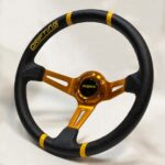 Αγωνιστικό τιμόνι momo drifting gold {replica} - Image 3